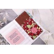 Шоколад в открытке с цветочным декором