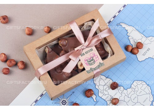 Колотый шоколад в коробке с окном 100 г